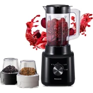 Panasonic Blender, 450W Motor Power, Curved Stainless Steel Blades, 1.45L Plastic Jug , 2 Dry Mills, 2 speed+1 Pulse, Safety Lock MX-CP3121