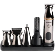Green Lion 5 In 1 Multi-Function Hair Clipper Set 600mAh- Black