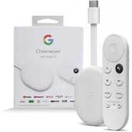 Google Chromecast with Google TV (4K)- Streaming Stick Entertainment with Voice Search - Watch Movies, Shows, and Live TV in 4K HDR - Snow
