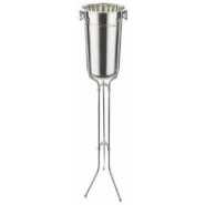 Ice Bucket With Stand, Stainless Steel Standing Ice Bucket, Ice Cube Container Cooler Chiller With Handle For Champagne Wine Beer Beverage, Fitted For Home KTV Clubs Bar Parties