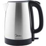 Midea 1.7L Stainless Steel Electric Kettle, 2200W Cordless 360° Swivel Base, Power Cord Storage, Auto Cut-off Function, One Touch Lid Opening, Best for Home, Kitchen & Office, MK17S32A2