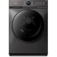 Midea 10KG Front Load Smart Washing Machine with Lunar Dial, 1400 RPM, 14 Programs, Fully Automatic Washer, Digital LED Display, BLDC Inverter, Steam Care, Wi-Fi Connectivity, Titanium MF200W100WBTGCC