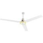 Geepas GF9428 56"Ceiling Fan | Double ball bearing | 290 rpm | 3Speed |3 Blade with Strong Air Breeze | Ideal for Living Room, Bed Room, and office