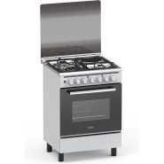 Haier Cooker 60x60cm 3 Gas Burners + 1 Electric Plate, HCR2031EGT, Electric Oven & Grill, Flame Failure Sensor, Top Glass Cover