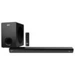 Digiwave DWSB5003 2.1 Channel Wireless Sound Bar With Bluetooth 160W With Wired Subwoofer & 1 Satellite Speakers, Remote 3 EQ Presets With Deep Bass Bluetooth Optical/USB Input Wide Compatibility Sound Home Theatre