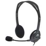 Logitech H111 Wired Headset, Stereo Headphones With Noise-Cancelling Microphone, 3.5 Mm Audio Jack, PC/Mac Laptop Smartphone Tablet - Black