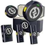 Hollyland Lark M2 Wireless Lavalier Microphone For Camera PC Laptop Phones, Mini Lapel Microphone Wireless, 48KHz 24Bit, 1000ft Range, Noise Cancellation, 30H Battery For Video Recording, Streaming