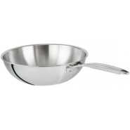 34Cm Stainless Steel Wok Gas Induction Cooker Frying Saucepan Non-Toxic Cookware Chef's Pan Compatible With Stay-Cool Handle & Oven Safe Pot