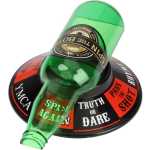 Barbuzzo Spin the Bottle - A Favorite Party Drinking Game - Pour a Pint, Spin the Bottle, and See Where It Lands - Charming Gift for Home Gatherings, Kickbacks, Parties, Tailgates, and Events - Multicolor