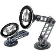 Earldom Aluminum Alloy Folding 360 Degree Rotating Magnet Flexible Phone Holder Installation Universal Dashboard Magnetic Suction Car Phone Holder Mount