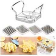 5 In 1 Multi-Functional Kitchen Utensils Tools Vegetable & Fruits Cutter Slicer For Apple Pear Potato Chips Strip Chopper Stainless Steel Manual Vegetable Fruit Shredders