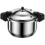 12 Litre Commercial Pressure Cooker Stainless Steel Soup Warmer Rice Cooker Pressure Canners Explosion-Proof Easy To Open Lid Multiple Safety Designs Be Applicable Gas Stove Induction Cooker Liner Pot For Buffet, Restaurant And Fast Food Stands