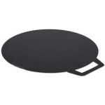 50CM Commercial Aluminium Cast Iron Non-Stick Flat Tawa Marble Coating Pan Baking Stone Cooking Griddle Suitable For Pizza Crepe Chapatti Pancakes Roti Dosa Budare Flat Grill With Single Handle