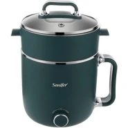 Sonifer 1.8L Kitchen Multifunctional Electric Cooker 304 Stainless Steel Double Layers Hot Pot Electric Steamer Cooker.