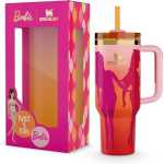 Stanley X Barbie '60s Twist 'N Turn 40 Oz Quencher Stainless Steel Double Drink Vacuum Cup Thermos Ice Cups Student Cold-Keeping Giant Stainless Steel Water Bottles