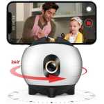 FACE Recognition 360 AI Based Photo and Video Camera abilizer Shooting GIMBLE Stand for Smartphone And Tablets Auto Face Tracking Tripod Selfie Stick Holder, (No App Required) for Tiktok Facebook YouTube Live Vlog Streaming Video Recording