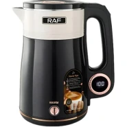 RAF 2.5L Double Layer Cordless Electric Kettle wWth Auto Shut-Off & Removable Mesh Flask Pacolater With 360 Swivel Base -Black