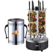 RAF Electric BBQ Skewers 1000W 6 Skewers with Automatic Rotation for Perfect Grilling Barbecue Machine
