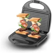 RAF Sandwich maker Non Stick Surface Bread Toaster Baker Stainless Steel Top & Dual Heating