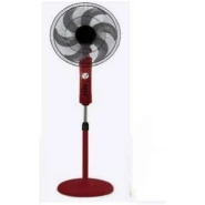 Digiwave DWWF4004 16 Inch Stand Fan With Remote Control 50W 5 Blade Wing 3 Speed Control With Ultra Quiet Motor, Oscillating Function, 120 Pcs Line Grill And Heavy Base