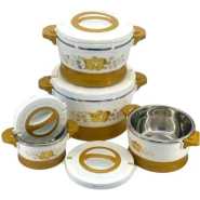 4 Pcs Thermal Insulated Hot Pots Food Warmer For Restaurant Dishes Casseroles Lunch Boxes Food Containers- Multicolor
