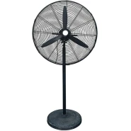 FS750 26inch/750MM 280W Copper Motor Industrial Electric Fan Factory Stand Floor Fan High Power Wind Fan With Shaker Column Fan Three Speed Industrial Fan Heavy Duty Metal - Black
