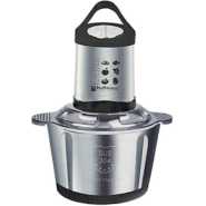 Hoffmans 2Litre Meat Mincer Machine - Meat Sausage Machine, Meat Blender Food Chopper, Food Processor, Electric Food Chopper, Sausage Stuffer Maker, Stainless Steel Electric Meat Grinder, Electric Meat Grinder- Silver