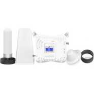 TOPLINK Mobile Cell Phone Amplifier Triband Booster Pro CSB1 Triple Band 2G/3G/4G GSM Signal Booster+ Site Installation Repeater ALC Antenna Kit -White