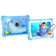 Atouch Q42 Tablet 7 Inch WIFI Android 13 Tablet Gaming Parents Control Kids Education Learning Software 8GB+256GB 5G 5000mah Network Dual Sim Tablet PC With Free Writing Pad For Children- Multicolor