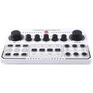 Professional Portable Mixer Recording Studio Live Sound Card Knob Design USB Audio Mixing Interface Live Broadcast for Live Broadcast Support for 12 Kinds of Warming Sound and a Key Mute,with Double Call Simple Port Design