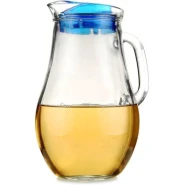 Pasabahce 1.85L Bistro Transparent Glass Juice Water Jug Pitcher with Stopper Lid