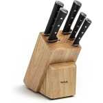 TEFAL Ice Force Block + 5 Knives Ice Hardening, Stainless Steel Blade Kitchen Utensil, High Performance Cutting and Cutting Edge,10 Year Guarantee, K232S574