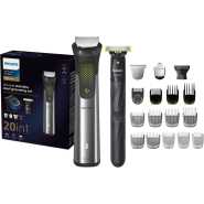 Philips All-in-One Trimmer MG9553/15 | 20-in-1 Face, Hair & Body Grooming | OneBlade for Precision Styling | 120min Cordless Use, Showerproof | Travel Pouch
