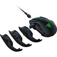 Razer Naga Pro Wireless Gaming Mouse: Interchangeable Side Plate w/ 2, 6, 12 Button Configurations - Focus+ 20K DPI Optical Sensor - Fastest Gaming Mouse Switch - Chroma RGB Lighting