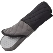 TEFAL Comfort Gloves, High-Heat Resistance, Non-slip Inner Grip Kitchen Accessories, Ergonomic Design, Black, Silicone, K1298214