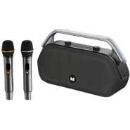 Monster P16 BT V5.4 Speaker Waterproof Portable Speaker Stereo Bass Outdoor Speaker With 2 Wireless Microphone
