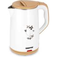 Geepas 1.8L Electric Kettle GK6138 1500W, Stainless Steel Inner, Boil Dry Safety & Auto Shut Off, Heats up Quickly & Easily Boil Water, Tea & Coffee, 2 Year Warranty