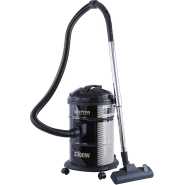 KRYPTON Drum Vacuum Cleaner with Dry & Blow Function/Large Dust Bag Capacity & Dust Bag full indicator, Wider & Flexible Hose 21 L 2300 W KNVC6107 Black