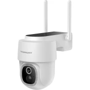 Powerolgoy Built-In Solar Pan & Tilt Outdoor Camera - White
