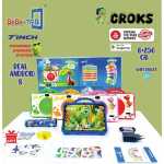 BEBE TAB Crocks Kids Tablet, 7 inch IPS WiFi Model Quad Core Android 13 Tablet 6GB RAM+256GB 3500 mAh KidsTablet with Shockproof Case, Parental Control, 2MP+2MP 5G Camera, Kid App Pre-Installed Tablet Supports Multiple Languages And YouTube With Suprise Gift