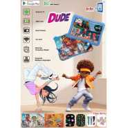 BEBE TAB Dude Kids Tablet, 5G WiFi Android 13 Tablet 6GB RAM+256GB 3000 mAh Tablet with Shockproof Case, Parental Control, Dual Camera, Kids Eye Protection Shield, App Pre-Installed Tablet Supports Multiple Languages And YouTube With Free Gifts