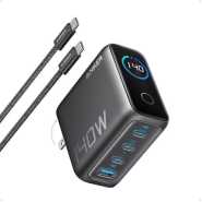 Anker Laptop Charger, 140W MAX USB C Charger, 4-Port Multi-Device Fast Charging, Advanced GaN Power Adapter, Type C Cable Intuitive Touch Controls, for MacBook, iPhone 16 Series, Samsung Galaxy, Pixel, and More