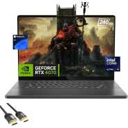 ASUS ROG Zephyrus G16 Gaming Laptop, 16" OLED 240Hz Display, Core Ultra 9 185H (Up to 5.1GHz), GeForce RTX 4070, 16GB DDR5, 2TB PCle 4.0, WiFi 6E, Backlit KB, TB 4, HDMI, PDG HDMI Cable, Win 11 Pro