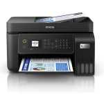 Epson EcoTank L5290 Office ink tank printer A4 colour 4 in 1 printer with ADF, Wi Fi and Smart Panel Connectivity and LCD screen, Black, Compact