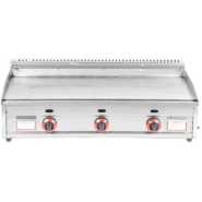 Commercial Stainless Steel Portable Flat Top Grill Propane Gas Countertop Restaurant BBQ Griddle Scartfring And Cooking With Integrated Full Function Iron Plate Pan, Baking Oven Pastels With Splash Guard Drawer and Drain for Grease for Indoor or Outdoor