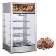 Stainless Steel Food Display Warmer Glass Heated Display Cabinet Pastry Display Showcase Pizza Warmer