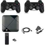 M8 Mini Game Player Android 10 TV Box S905 64GB 7600 4G HD WiFi 4K 10000 Games Wireless Controller Android OS PSP Video Game Console/Chromcast Smart TV for Youtube, Hulu, Net Flix, Prime Chrome Apps etc.