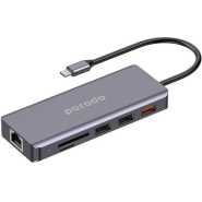 Porodo 9-in-1 USB-C Hub Multiport Adapter with 100W PD, 4K HDMI, Gigabit Ethernet, 3.5mm Audio Jack, SD/MicroSD Card Reader for MacBook, Windows Laptops & Tablets