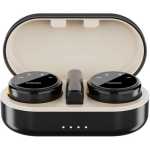 Porodo Wireless Microphone Dual Mic with Charging Case & Receiver, Magnet Clips, Low Latency, 24H Working Time, Type-C Connector & Lightning Head Adapter, Portable & Lightweight