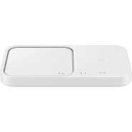 Samsung 15W Wireless Charger Duo w/USB C Cable, Dual Charging, Cordless Super Fast Charging Pad for Galaxy Phones and Devices, Compact Design, LED Indicator, 2022, US Version, White